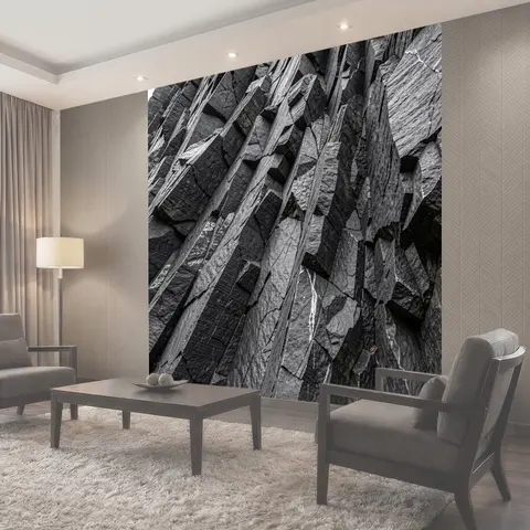 Фотообои Скалистая текстура тёмных пород