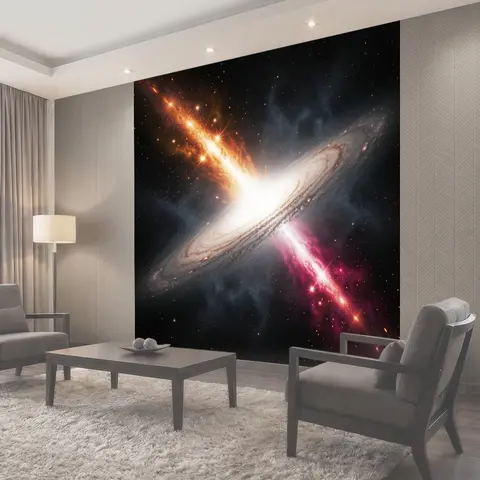 Фотообои Галактика с космическими джетами