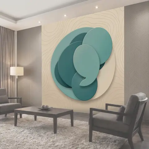 Фотообои Абстрактные 3D формы и спирали