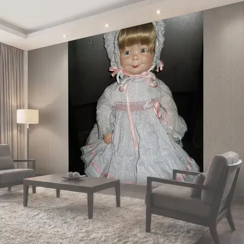Фотообои Трехликая кукла, игрушки, милая детская игрушка