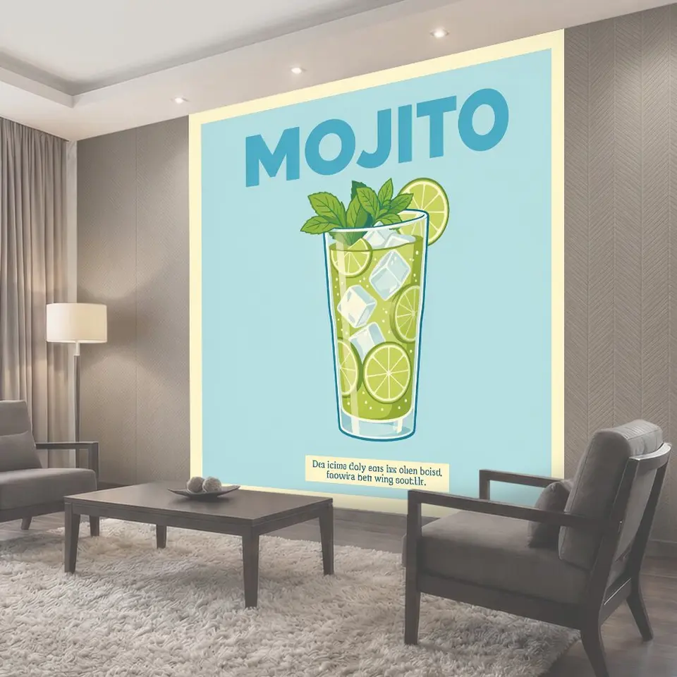 Фотообои Освежающий мохито с лаймом