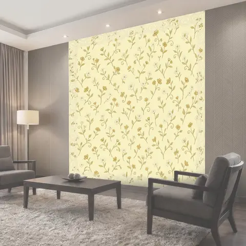 Фотообои Цветочный орнамент с кружевной каймой