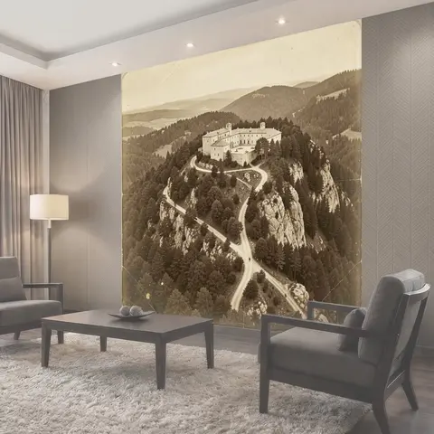 Фотообои Исторический комплекс на утесе