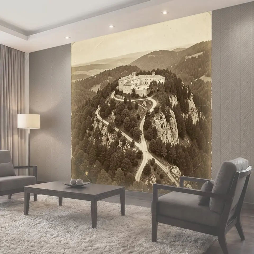 Фотообои Исторический комплекс на утесе