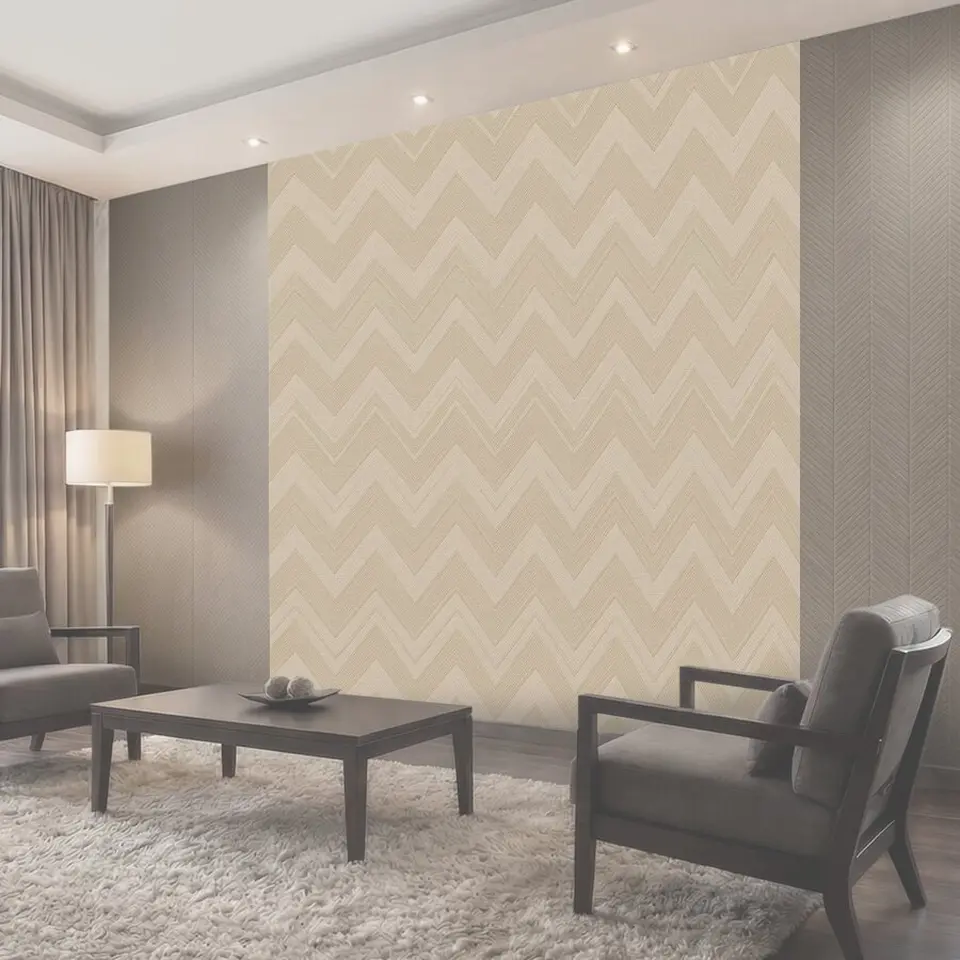 Фотообои Бежевый зигзаговый узор