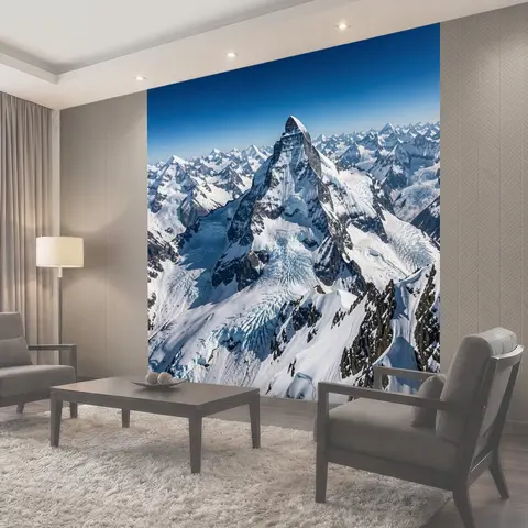 Фотообои Снежные пики в ясном небе