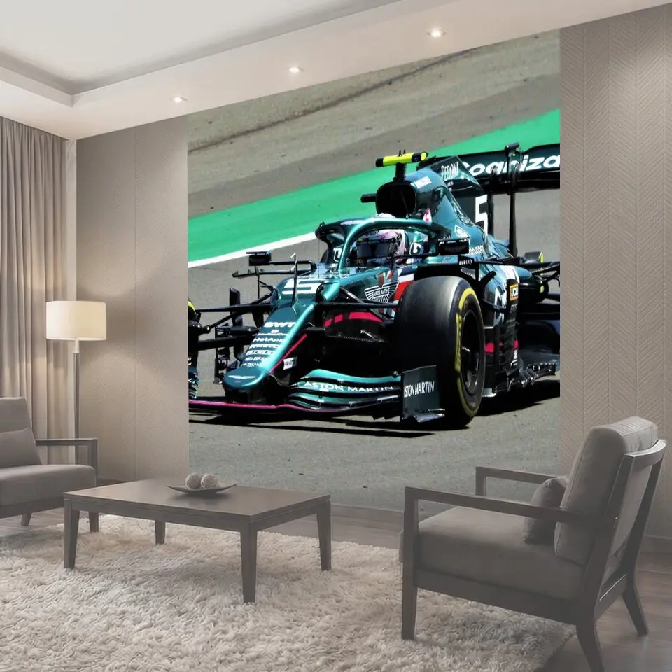 Фотообои Себастьян Феттель Астон Мартин F1