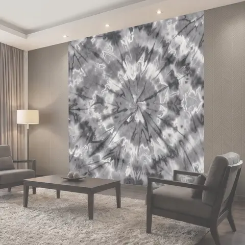 Фотообои Монохромный вихревой узор