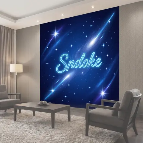 Фотообои Космическая звёздная надпись Sparkle