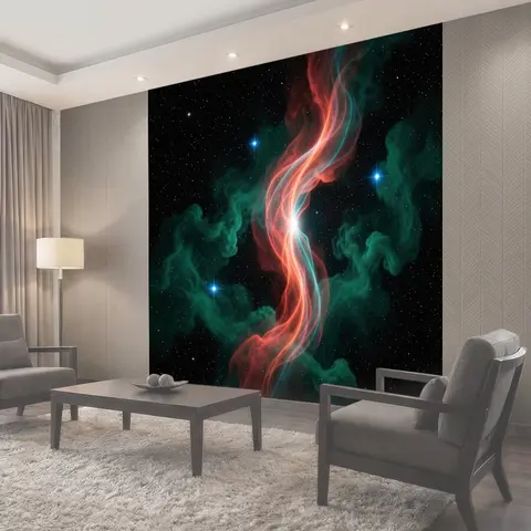 Фотообои Космические световые потоки