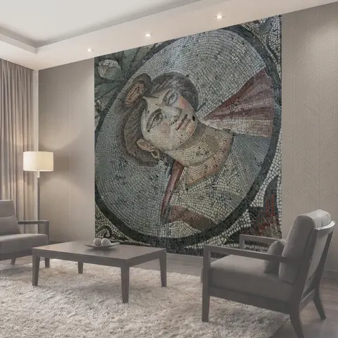 Фотообои Римская мозаика, мозаика, британский музей