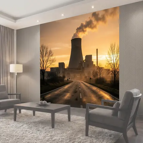 Фотообои Энергокомплекс на закате