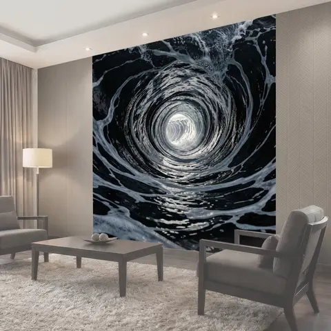 Фотообои Тоннель из бушующей воды