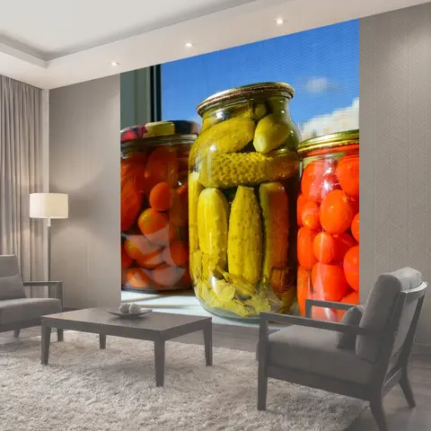 Фотообои Соленья, заготовки, огурцы