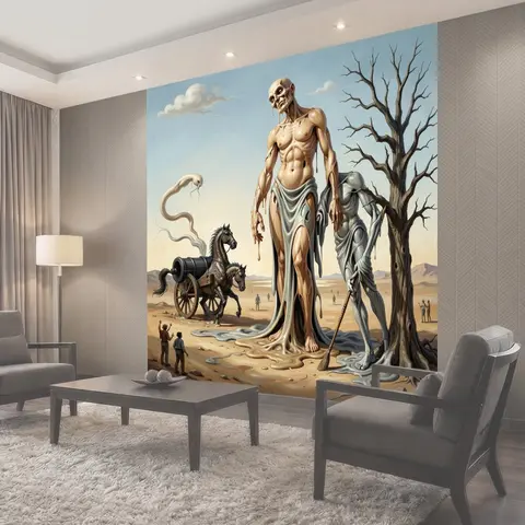 Фотообои Сюрреалистичные фигуры в пустыне