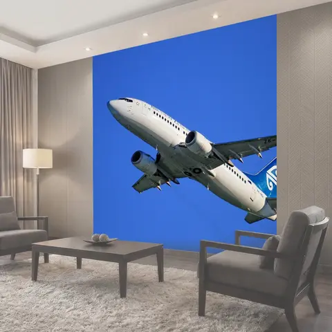 Фотообои Взлет самолета, air new zealand, boeing 737 319