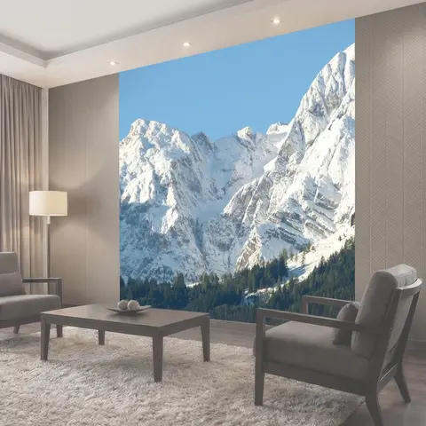 Фотообои Гора, снег, горы