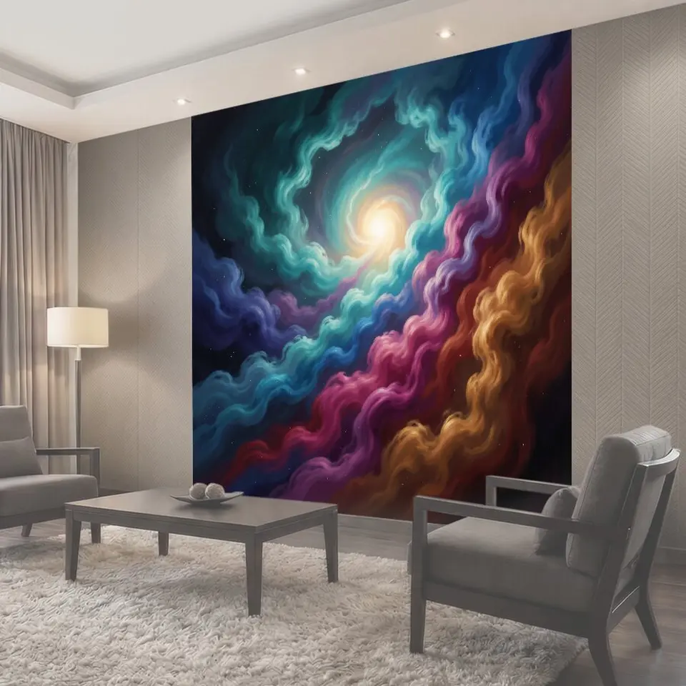 Фотообои Космическая спираль света