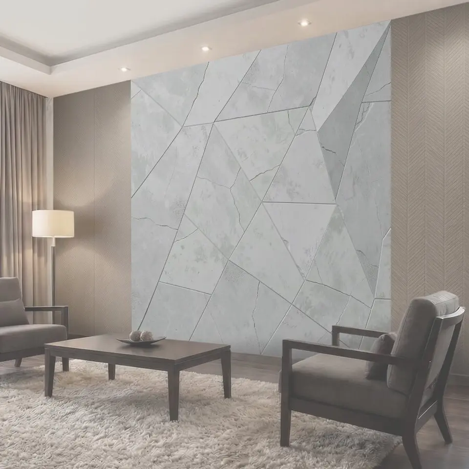 Фотообои Геометрический мраморный ромб-паттерн