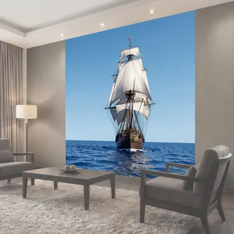 Фотообои Парусник в открытом море