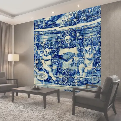 Фотообои Порту, кафельная плитка, azulejos