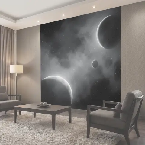 Фотообои Космос с планетами и звёздами