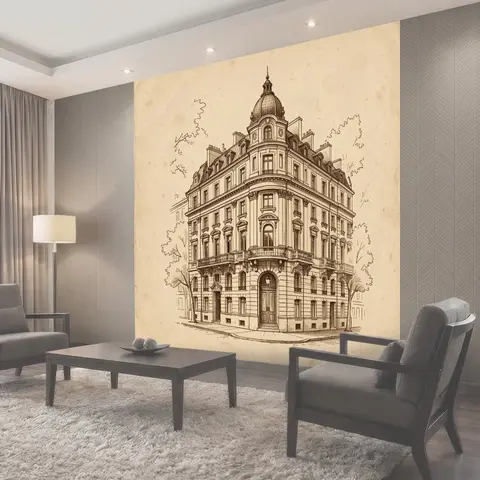 Фотообои Старинный особняк с куполом
