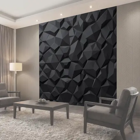 Фотообои Геометрические 3D грани в тени
