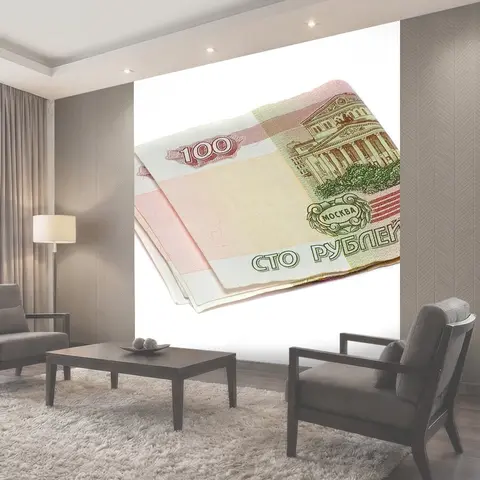 Фотообои Деньги, рубли, купюры