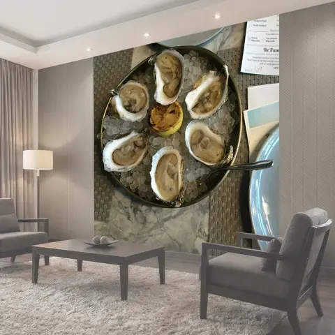 Фотообои Устрицы, морепродукты, моллюски