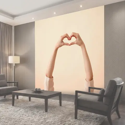 Фотообои Руки, сложенные в сердечко