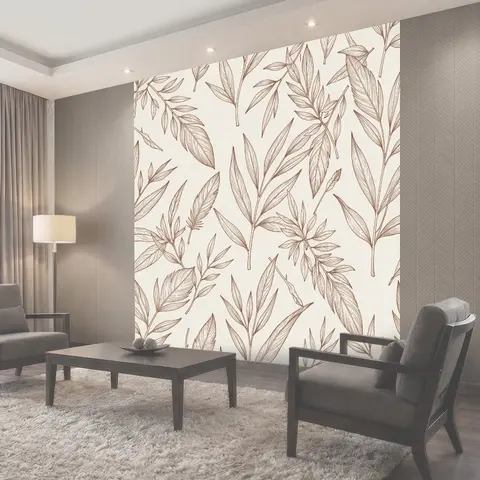 Фотообои Листовой ботанический паттерн