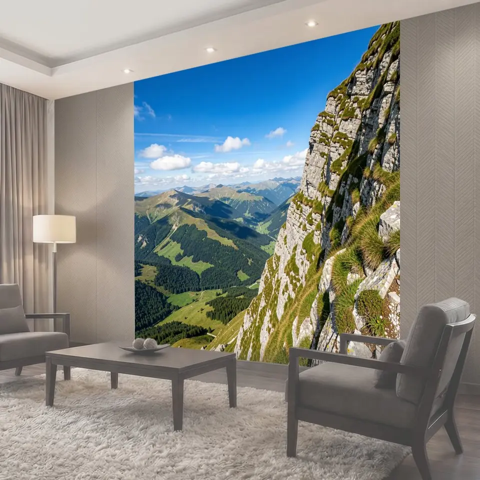 Фотообои Скалистый горный хребет летом