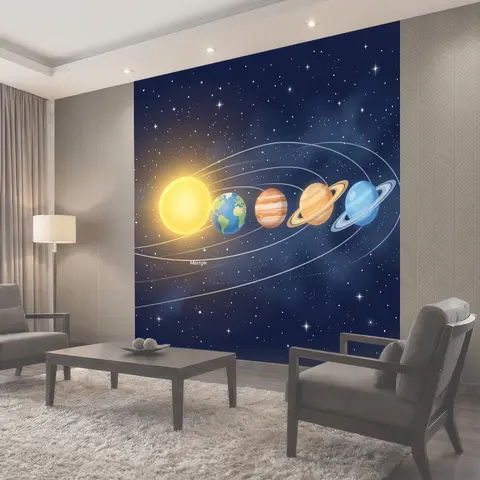 Фотообои Солнечная система с планетами