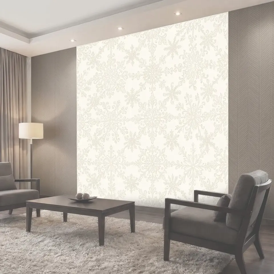 Фотообои Тонкий снежный орнамент