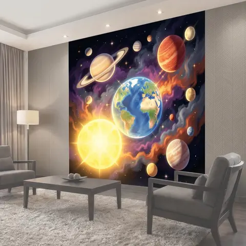 Фотообои Космическая система с Землей
