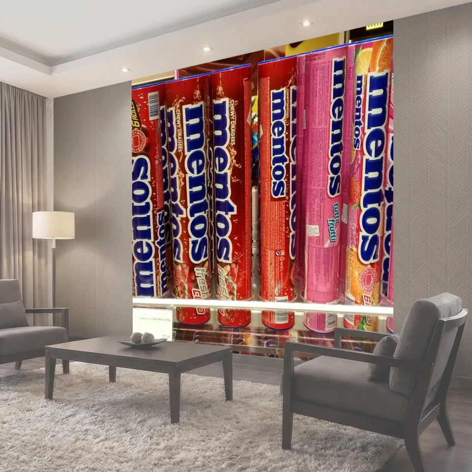 Фотообои Mentos конфеты в магазине Mentos конфеты магазин