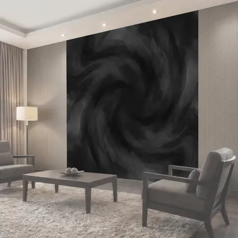 Фотообои Графитовые мраморные завитки