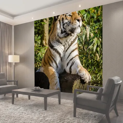 Фотообои Суматранский тигр Фон Природа и животные