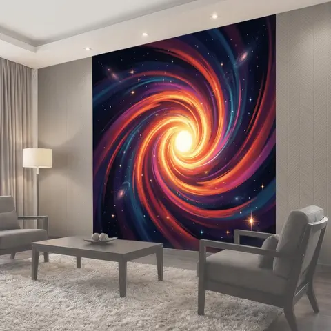 Фотообои Космическая спиральная галактика