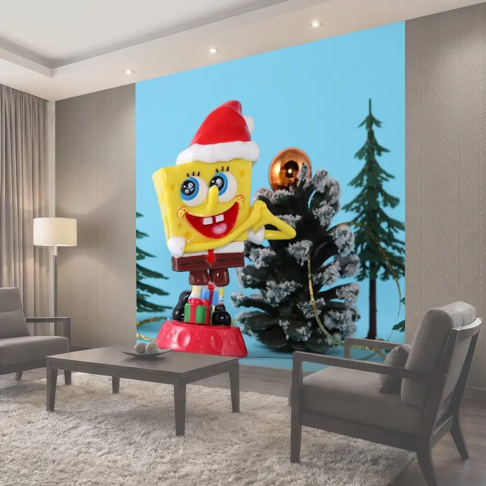 Фотообои Губка боб, squarepants, рождество