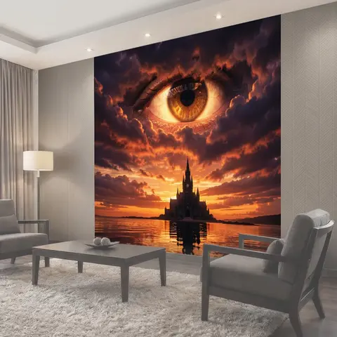 Фотообои Небесный взор над крепостью
