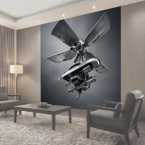 Фотообои Футуристический дрон с лопастями