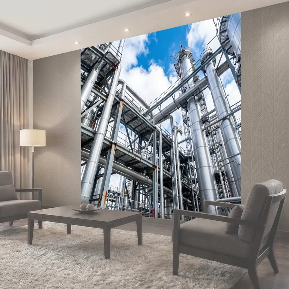 Фотообои Нефтехимический промышленный пейзаж