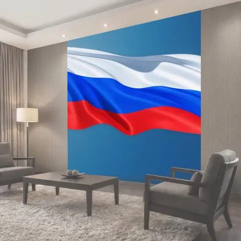 Фотообои С флагом россии смешной