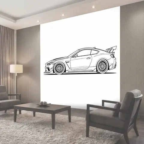 Фотообои Спортивное купе в профиль