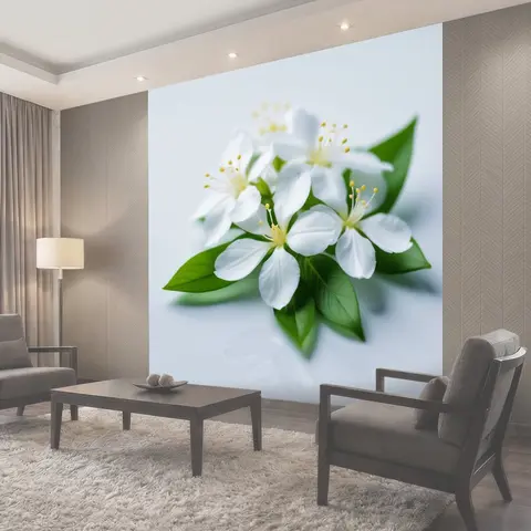 Фотообои Цветы жасмина, источающие нежный аромат