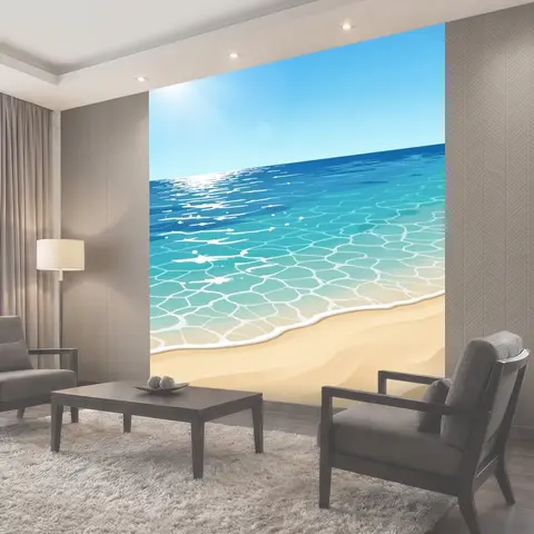 Фотообои Лазурное море и песчаный берег