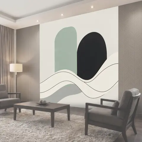 Фотообои Абстрактные арки и волны