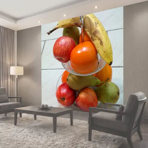 Фотообои Ваза с фруктами, фрукты, банан